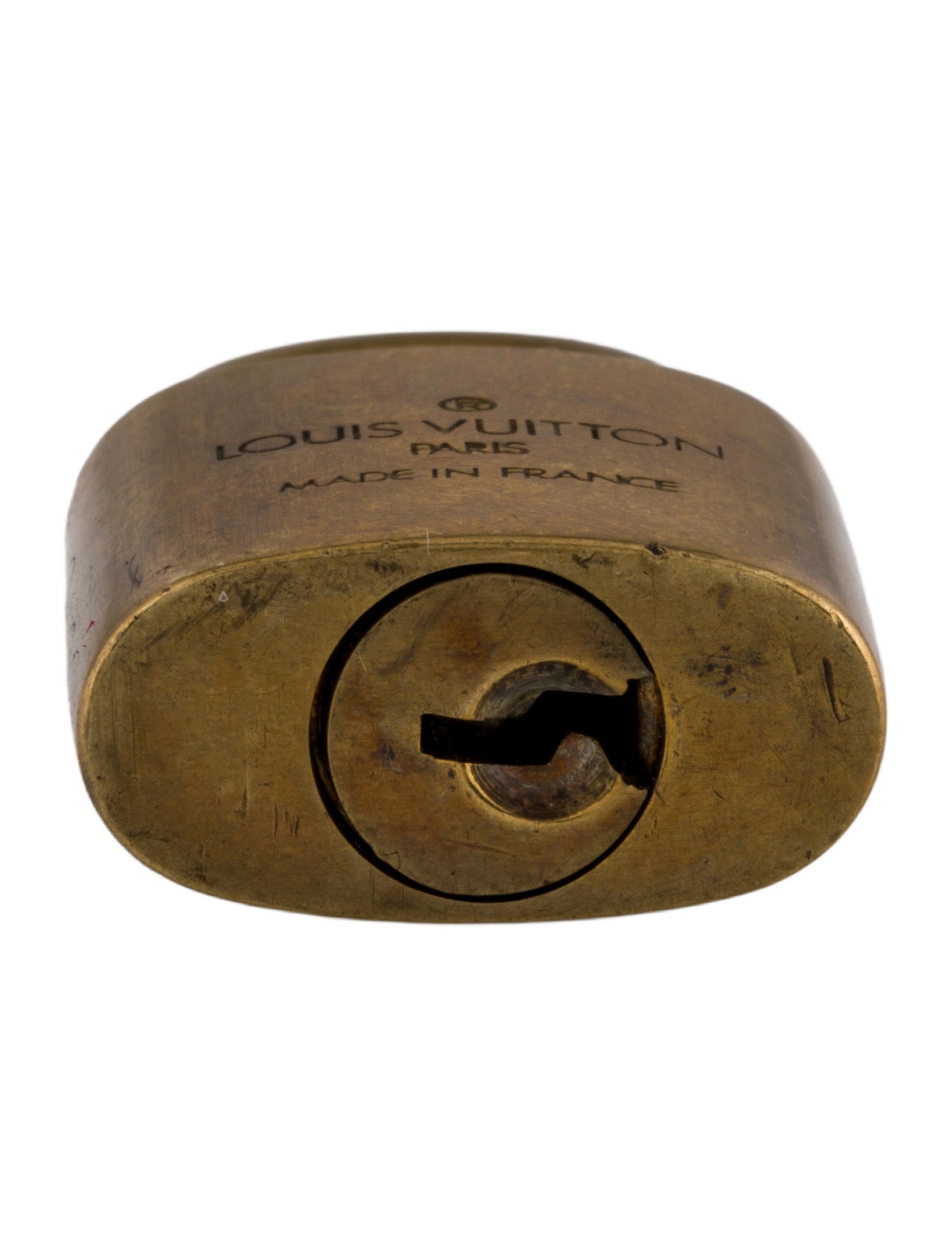 Louis Vuitton Brass Lock and Key Set